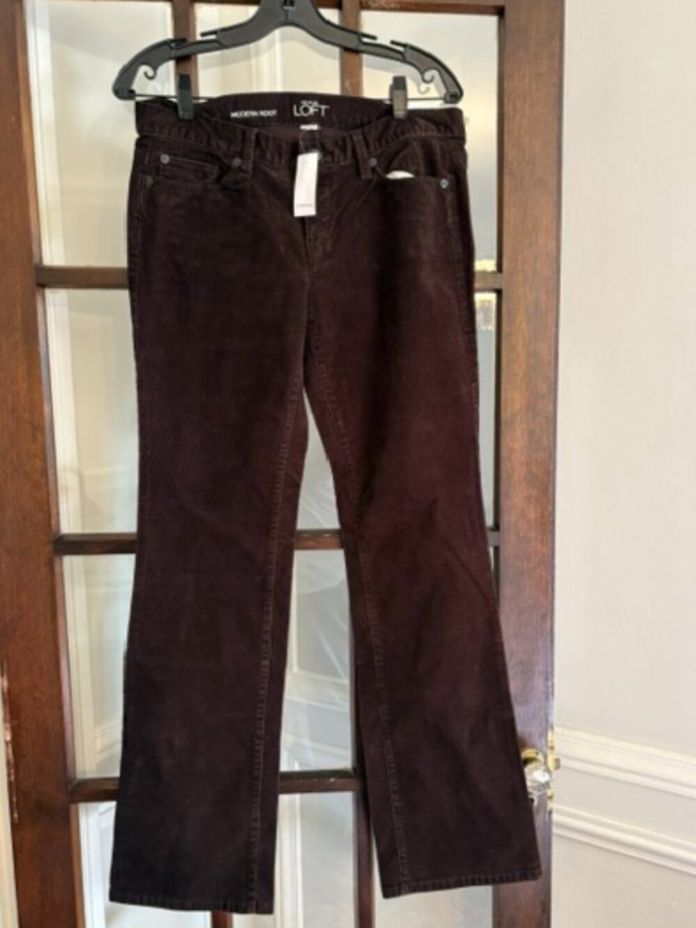 LOFT Brown Bootcut Corduroys, Size 8